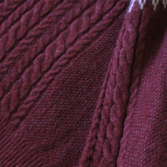 Red Wind River Heritage Fair Isle style sweater Size XL Acrylic - Picture 6 of 10